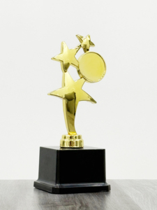 Customized Plastic <b>Trophy</b> with Logo Printing for School Competitions - Product Image 3