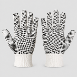 Gants antidérapants en PVC à pois, dotés d'une construction flexible, d'un ajustement confortable et d'une adhérence améliorée pour la manutention et l'emballage des matériaux - Product Image 4