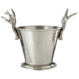 Seau à glace décoratif de haute qualité en forme de cerf argenté pour la décoration de Noël, idéal pour les événements - Product Image 3