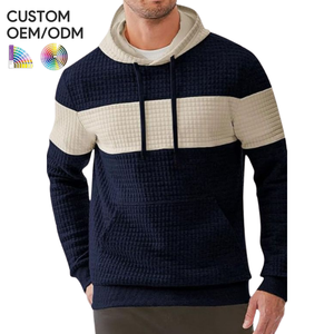 Sudadera con Capucha Oversize para Hombre, de Invierno, Moderna, con Estampado Sólido y Bordado, Servicio OEM ODM, Logotipo Personalizado, Felpa de Algodón - Product Image 3