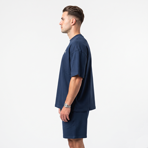 Ensemble décontracté homme été : T-shirt ample à manches courtes 210 g/m² et short cargo 95 % polyester 5 % élasthanne - Product Image 2