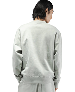 เสื้อสเวตเชิ้ตคอกลมคุณภาพสูงสำหรับผู้ชาย น้ำหนัก 400 กรัม ผ้าฟลีซเนื้อหนา พิมพ์ลายปักโลโก้ตามสั่งด้านหน้า ผ้าฝ้าย 100% - Product Image 4