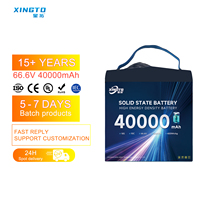 Batterie lithium-ion NMC semi-solide haute capacité XINGTO 18S 40000mah 400Wh/kg pour drone agricole professionnel UAV