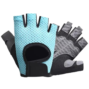 Gants de sport Geo Brothers en gros, respirants, légers, en vinyle, demi-doigts, protection de la paume pour hommes et femmes, pour la musculation et le cross-training - Product Image 3