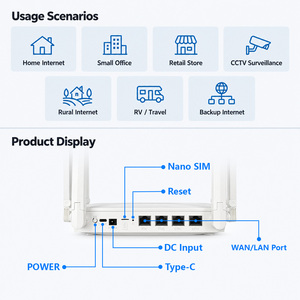 Routeur Wi-Fi DNXT avec carte SIM, Wi-Fi 6, Cat4, 1WAN/3LAN, Mini Routeur Wi-Fi 5000mAh, AP, VPN, Routeur Wi-Fi Haut Dé<span class=keywords><strong>bit</strong></span> pour Usage Professionnel - Product Image 3