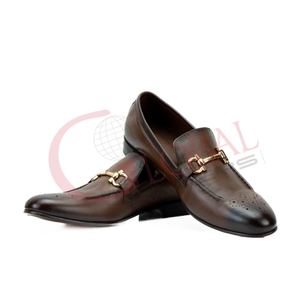 Chaussures habillées en cuir pour hommes, style mocassin à enfiler avec mors de cheval, pour le bureau, les occasions formelles et décontractées, design classique - Product Image 2