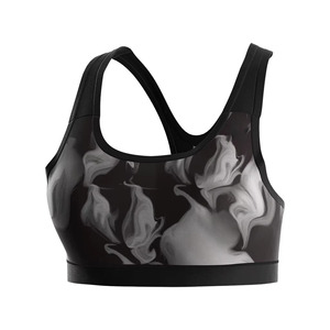 Soutien-gorge de sport pour femme, super doux, uni, dos torsadé, avec fermeture à crochets réglable pour l'entraînement et le fitness - Product Image 6