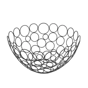 Artisan Crafted Metal Bowl for Modern Residential InteriorsHandmade Metal Bowl American Style Plant Pattern Round Shape Gilded - Product Image 1
