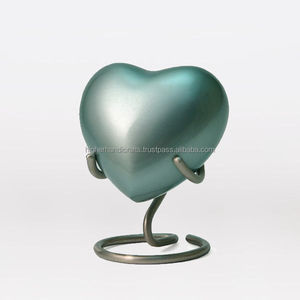 โกศรูปหัวใจทองเหลืองขายดีสำหรับเด็ก/สัตว์เลี้ยง/ผู้ใหญ่ขี้เถ้าอุปกรณ์งานศพ - Product Image 1