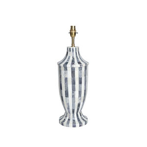 Lampe en os incrusté faite à la main, personnalisable et écologique, abat-jour en tissu contemporain, design Art Déco, pour chambre à coucher, installation sur table - Product Image 3