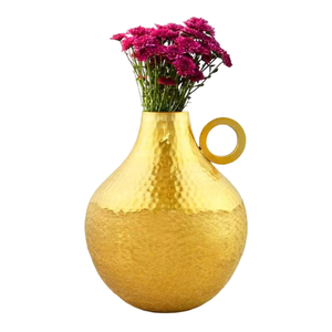 High Quality Aluminium Flower Vase With Polish Finished For Tabletop Home Decor Metal Flower Vase For <b>Table</b> Decoration - Product Image 1