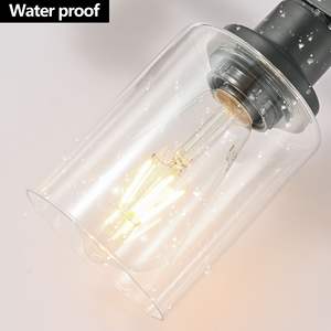 Miroir de salle de bain moderne noir mat à 10 lumières, 65,4 pouces, avec luminaires muraux noirs pour chambre à coucher et salon - Product Image 6