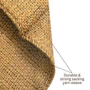 Bolsas de arena de yute ecológicas RTS, sacos de arpillera resistentes de 17x27,5 pulgadas para barrera contra inundaciones, control de erosión y fortificación de campo - Product Image 6