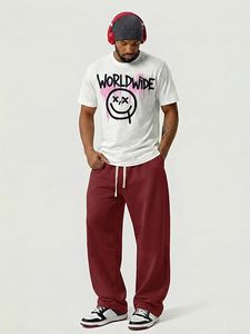 Custom Wide Leg Trousers Casual Streetwear Luxury Relaxed Fit Pleated Trousers Unisex Oversized Wide Leg Fashion <b>Pants</b> - Product Image 1