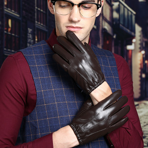 ถุงมือหนัง ความยาวระดับข้อมือ แบบเรียบง่าย ให้ความอบอุ่นในฤดูหนาว ใช้ได้ทุกวัน แบบลำลอง ไม่บุซับใน - Product Image 3