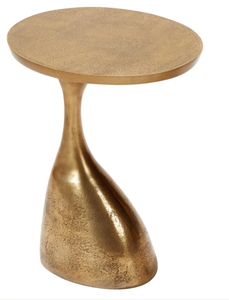 New Arrival Luxury Metal Aluminium Round Top <b>Antique</b> gold <b>Side</b> <b>Table</b> for Home Decor Luxury Hotel Furniture Living Room - Product Image 1