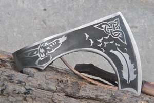 Industrial Grade Carbon Steel <b>Axe</b> Head Premium Quality Tool <b>Wood</b> Handle Sheath <b>Axe</b> Camping/Hunting <b>Axe</b> - Product Image 6