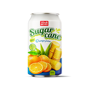 Jus de canne à sucre avec jus d'orange 330ml VOTRE MARQUE Non concentré Service OEM ODM Échantillon gratuit - Product Image 1