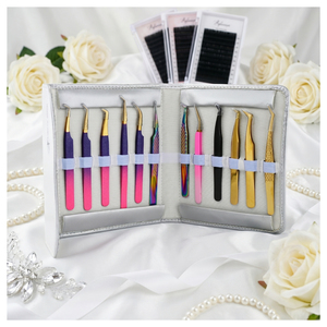 แหนบต่อขนตาปลายแหลม 90 องศา ทำจากสแตนเลส สำหรับต่อขนตาแบบวอลุ่ม - Product Image 1