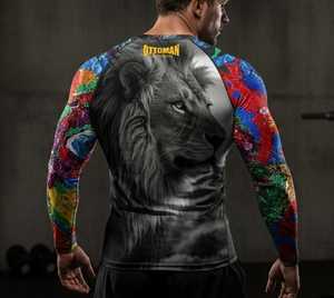 Diseño Personalizado con su Propio Logotipo, Camiseta de Manga Larga con Transferencia Térmica para Hombre, MMA Rash Guard, Nueva Llegada, Adultos, Spandex/Nylon, Secado Rápido - Product Image 4