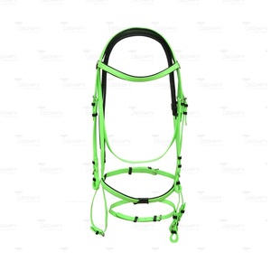 Conjunto de Equitación Biotane de Lujo, Multifuncional, con Brida y Riendas Martingales, Totalmente Ajustable, Multicolor, Listo para Enviar - Product Image 6