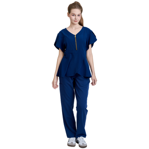 Uniformes Médicos de Lona de Algodón/PE/Spandex de Alta Calidad, Cómodos y Útiles, Diseño Moderno para Salón de Belleza y Hospital - OEM/ODM - MOQ Bajo - Product Image 1