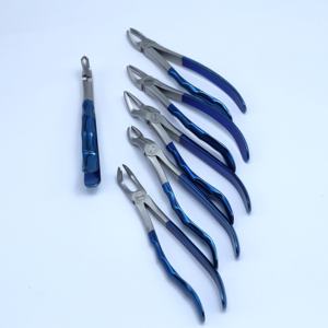 Juego de fórceps de extracción dental de 10 piezas Premium con certificado CE, mango de alto agarre recubierto de titanio, instrumentos quirúrgicos dentales manuales - Product Image 4