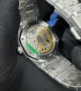 Montre pour homme de luxe personnalisée, design baguette, diamants sertis, cadran noir, acier inoxydable, date automatique, style hip-hop, diamants - Product Image 2