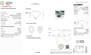 เพชร CVD ที่เพาะเลี้ยงในห้องปฏิบัติการ ความใส VS1 สีชมพูสดใสแฟนซี 4.00 กะรัต รูปทรงลูกแพร์ พร้อมใบรับรอง IGI สำหรับจี้ระดับมืออาชีพ - Product Image 2