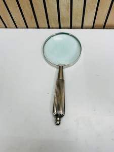 Lupa Vintage de 4'' con mango de metal sólido |   Lente de Lectura e Inspección Clásica de Mano - Product Image 5