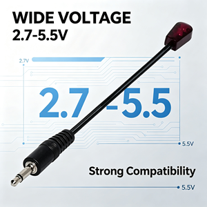 Cable Extensor de Emisor IR IFA03, Conector Mono de 3.5mm y 2.5mm, Alcance IR de 13-15M, Amplio Voltaje 2.7-5.5V - Product Image 2