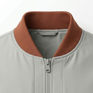 Veste classique pour homme, style bomber, fermeture éclair facile, matière douce, tenue simple et tendance, veste d'hiver pour la rue et l'usage quotidien - Product Image 3