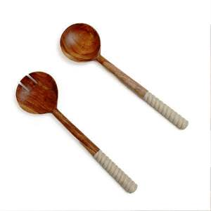 Ustensiles à salade écologiques uniques, compatibles lave-vaisselle, pour la maison et la cuisine, fabriqués en Inde - Product Image 4