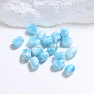 Piedra Natural de Larimar Dominicana, Cabujón de Gema Azul Pulido para Fabricación de Joyas al por Mayor - Product Image 2
