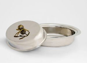Nouvelle cocotte en acier inoxydable avec couvercle artistique en forme de fruit, design rond, style classique, finition polie durable, prix de gros - Product Image 2