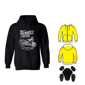 Sweat à capuche pour motard, doublure polaire de haute qualité, coupe-vent, 2024, personnalisé, course moto, homme, hiver, 100% coton, logo personnalisé - Product Image 1