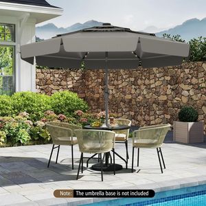 Ombrellone solare da patio da 10 piedi con parte superiore ventilata a 3 livelli - Product Image 2