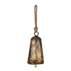 Adorno Navideño de Campana Redonda de Metal con Diseño Floral, Decoración Colgante Artesanal - Product Image 6