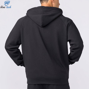 Custom Men's Full <b>Zip</b> Hoodie Heavy Cotton Fleece <b>Hooded</b> Sweatshirt Private Label OEM ODM Wholesale Manufacturer - Product Image 4