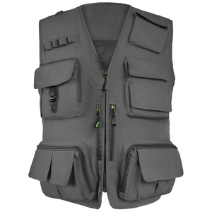 Chaleco Cargo Multibolsillos de Algodón y Poliéster de Secado Rápido y Transpirable, Precio al por Mayor, Ropa Casual, Chaleco Cargo sin Mangas Personalizado - Product Image 1