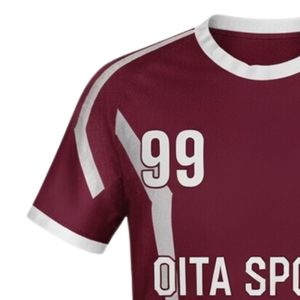 Maillot de handball sublimé marron pour homme, manches courtes, en polyester, tenue d'équipe, vêtements de sport pour match - Product Image 3