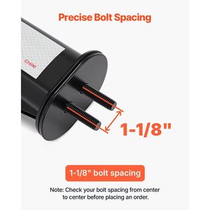 Supporti per Paraspruzzi Angolati con Molla, Distanza tra Bulloni 1-1/8'', Resistenti, per Camion e Semirimorchi, Accessori per Controllo Carico 1 - Product Image 2