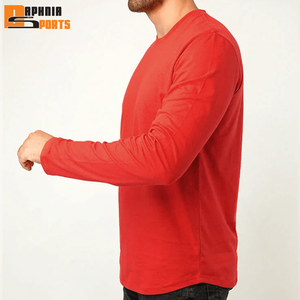 High Quality Full Sleeve T Shirt For Men Cotton Plain Blank Clothe Fashion Breathable O Neck <b>Long</b> Sleeve T Shirt Men Streetwear - Product Image 4