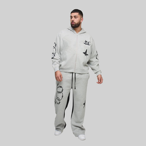 Nuevo Conjunto Deportivo Informal con Capucha para Hombre 2026, Diseño Único 2 en 1, Mezcla de Poliéster/Algodón, Ligero, Tallas Grandes, Venta al Por Mayor - Product Image 4