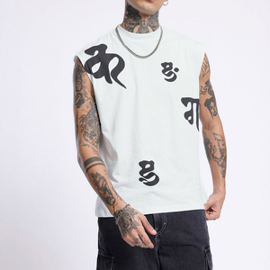 Relaxed Fit Suitable <b>For</b> Summer Wear Gym <b>Men</b> <b>Sleeveless</b> <b>T</b> <b>Shirt</b> Premium Cotton Casual Top Soft Breathable Fabric Comfortable - Product Image 3