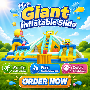 Tobogán Acuático Inflable Gigante Comercial de <span class=keywords><strong>Bob</strong></span> <span class=keywords><strong>Esponja</strong></span> con Piscina, <span class=keywords><strong>Parque</strong></span> Acuático para Niños y Familias, Área de Juegos Acuáticos - Product Image 1
