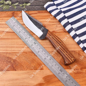 Couteau de chasse à lame fixe en acier 1095 forgé à la main, ultra-affûté, manche en bois de rose, look vintage, couteau de camping OEM ODM - Product Image 4