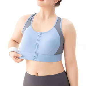 Best Selling Plus Size High Support Running Quick Dry Four-Way <b>Stretch</b> Fitness Sports <b>Bra</b> Women Workout Seamless Yoga <b>Bra</b> Front - Product Image 1