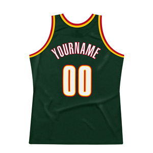 Camiseta de Baloncesto Personalizada con Transferencia Térmica, Unisex, sin Mangas, Verde, con Números de Equipo 00, Transpirable, 100% Poliéster - Product Image 3