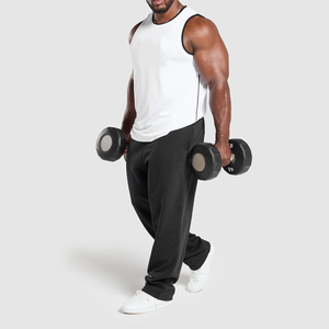 Camiseta sin mangas con diseño de rayas y cuello redondo para hombre, top de entrenamiento pesado, chaleco oversize para hombre - Product Image 5